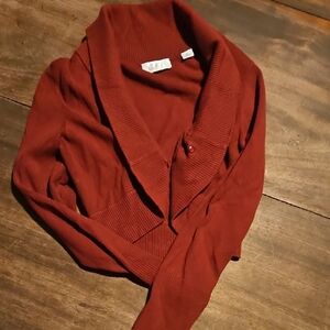 Ann Taylor Deep Red Women's Cardigan